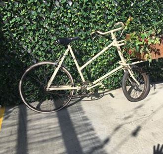 Picture of Vintage Bicycle -  with wooden box carrier