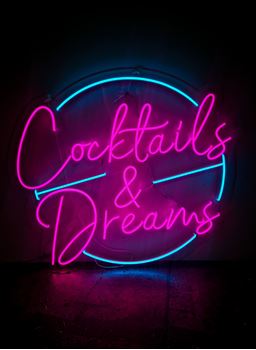 Picture of 80s Neon Sign (Cocktails & Dreams)